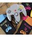 6 Pairs Mens Retro Gaming Socks Cotton Rich Arcade Gamer Novelty Gift-3
