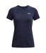 Womens/ladies Twist Short-sleeved T-shirt Midnight Navy Under Armour-2