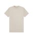 Unisex adult combed ringspun cotton extended neckline tall oversized t-shirt stone Casual Classics-1