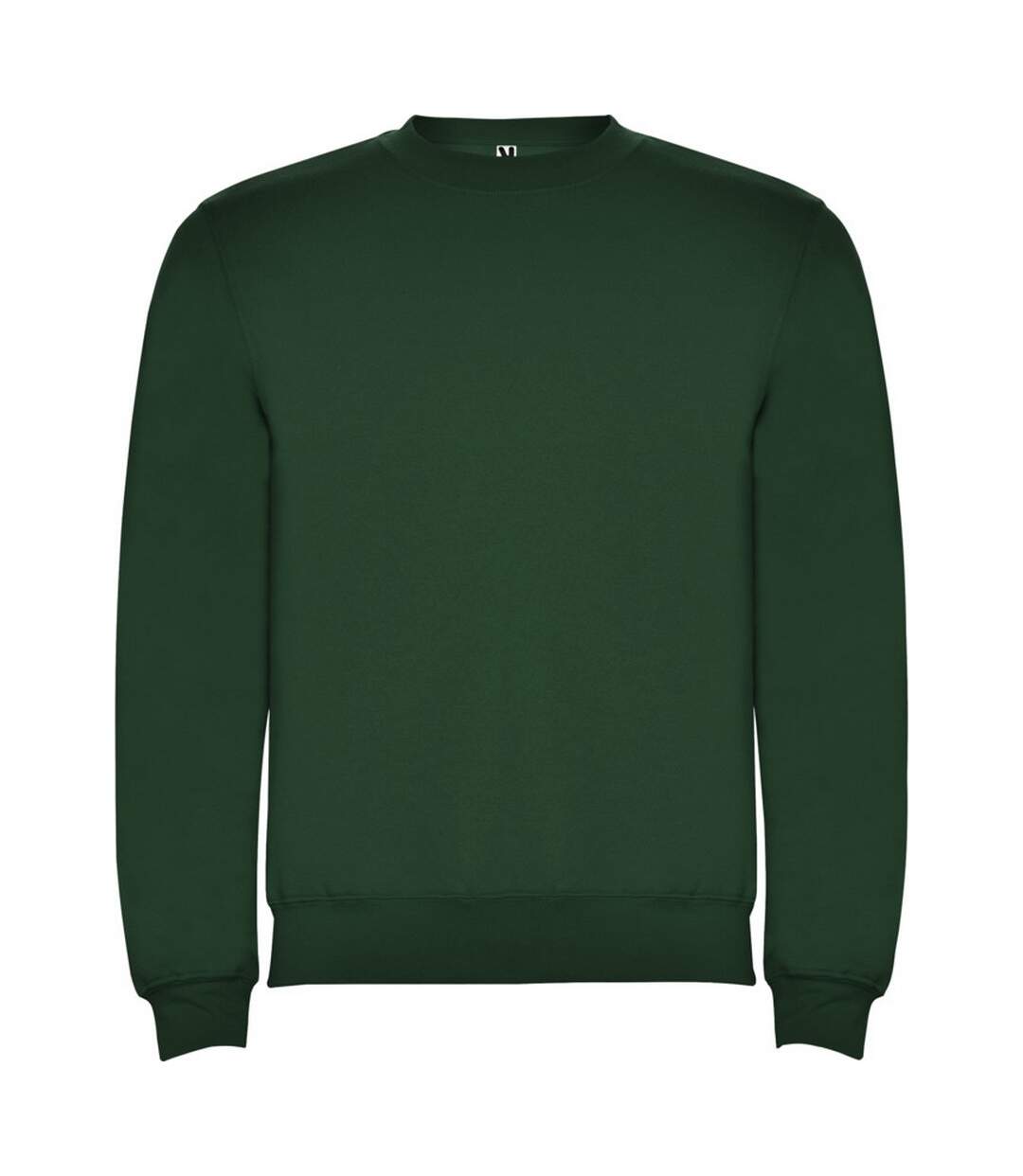 Unisex Adult Clasica Crew Neck Sweatshirt Bottle Green Roly-1
