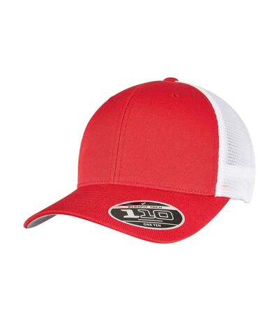 Casquette adulte rouge / blanc Flexfit