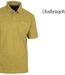 CHALLENGER RUSTICO3 : Polo manches courtes jaune chiné en maille piquée 100% coton avec finitions chambray-4