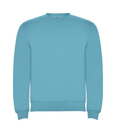 Unisex adult clasica crew neck sweatshirt turquoise Roly