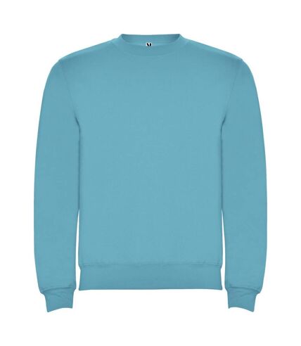 Unisex adult clasica crew neck sweatshirt turquoise Roly