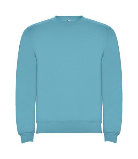 Unisex adult clasica crew neck sweatshirt turquoise Roly