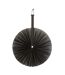 Décoration Murale Éventail Bambou 51cm Noir-1