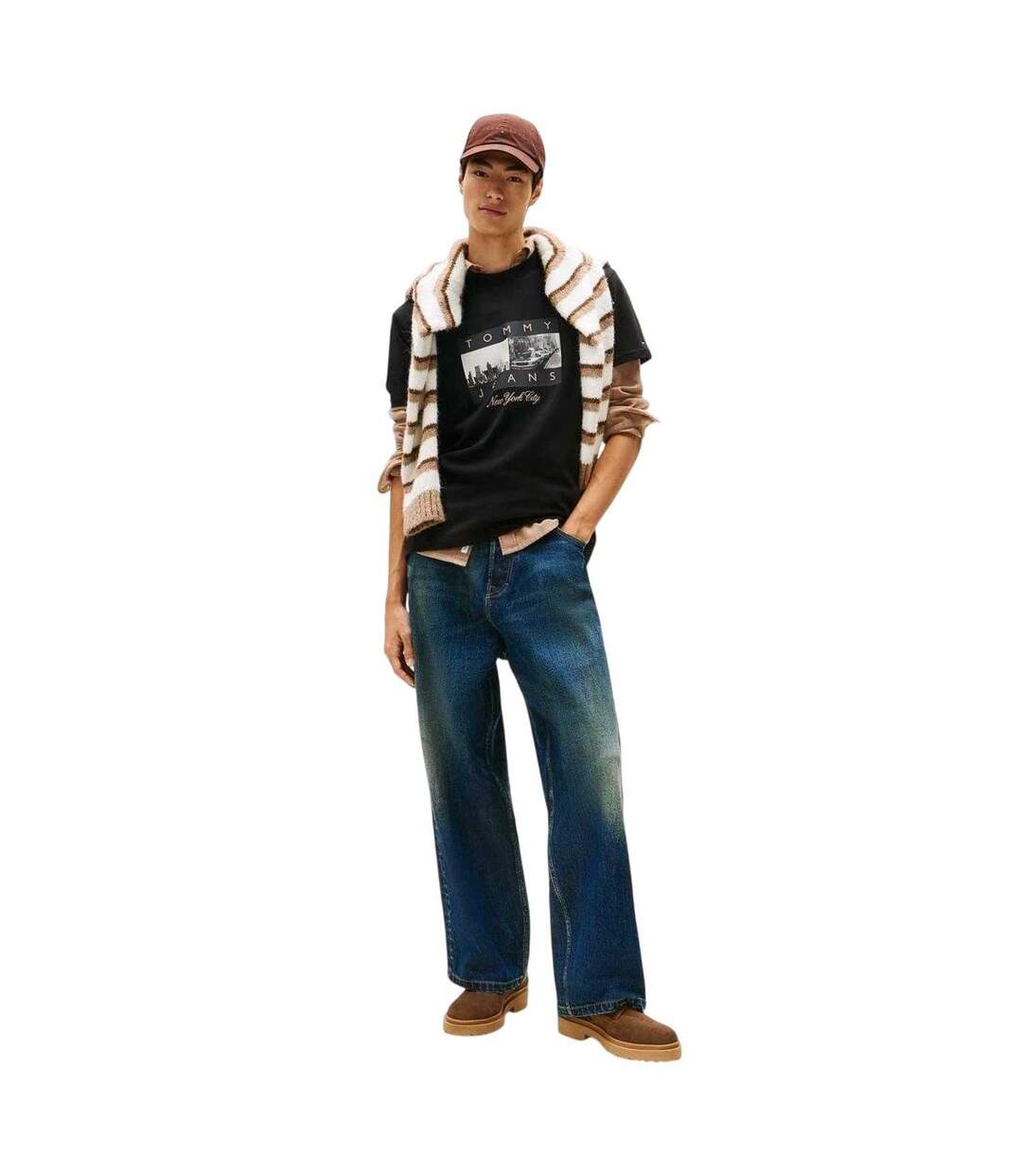 Unisex Adult Cotton Regular T-shirt Black Tommy Jeans-2