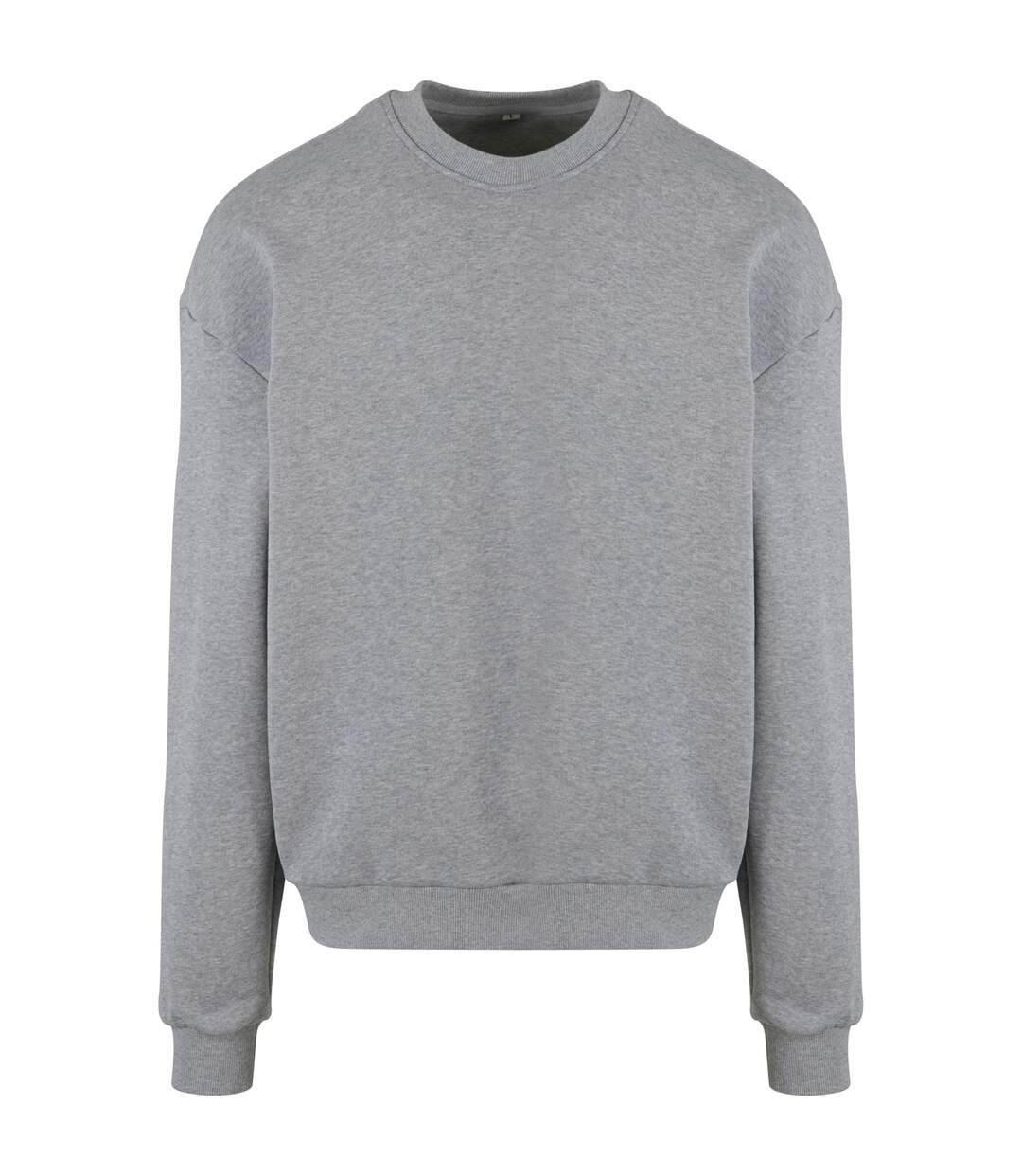 Sweat Adulte Gris Chiné Build Your Brand-1