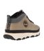 Mens winsor trail leather mid cut trainers taupe Timberland-2