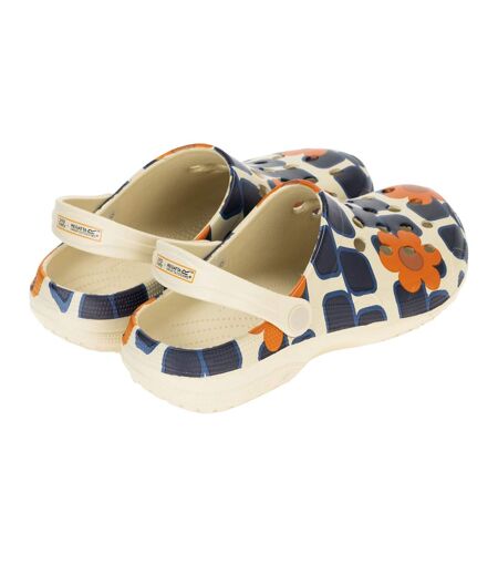Sabots Motif/style Fleur Géante Orla Kiely Femme Orange Regatta