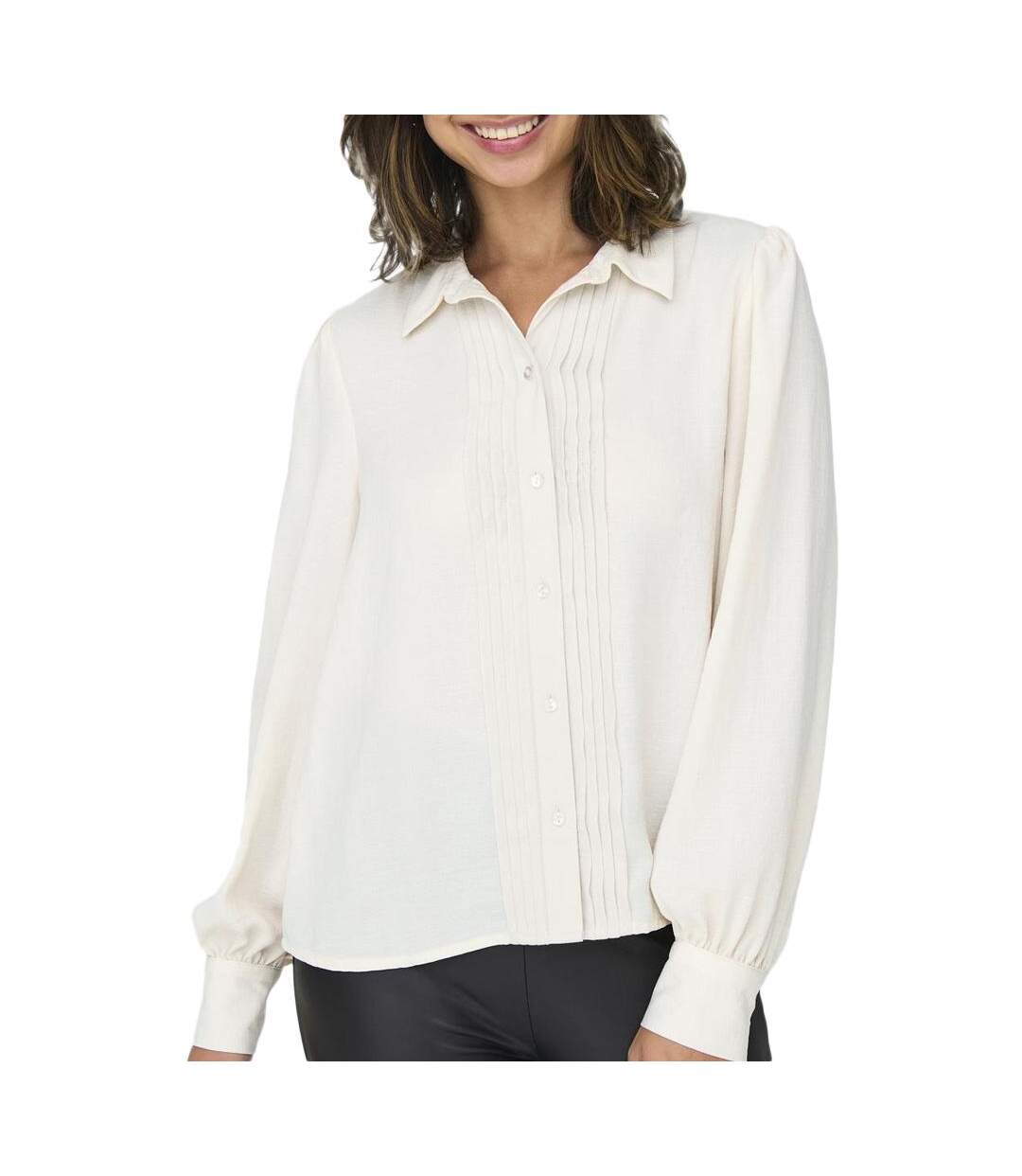 Blouse écru femme jdy diego life-1