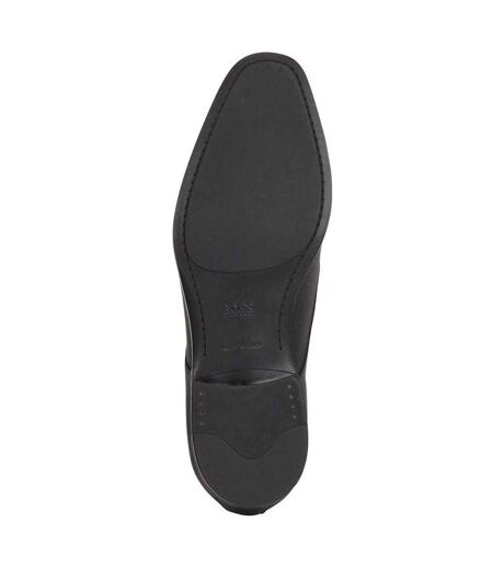 Mens Kensington Leather Derby Shoes Black Boss