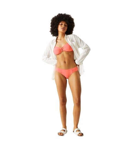 Womens/ladies Aceana Plain Bikini Bottoms Shell Pink Regatta