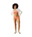 Womens/ladies Aceana Plain Bikini Bottoms Shell Pink Regatta-1