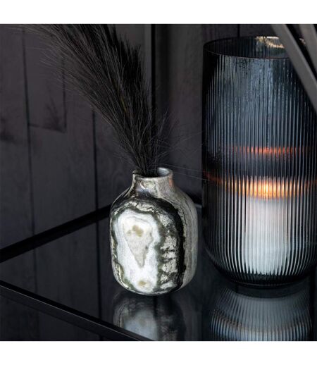 Vase Déco en Marbre Courchevel 15cm Gris Clair