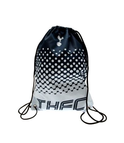 Tottenham Hotspur FC Fade Design Drawstring Gym Bag (Navy/White) (17.3 x 13in)