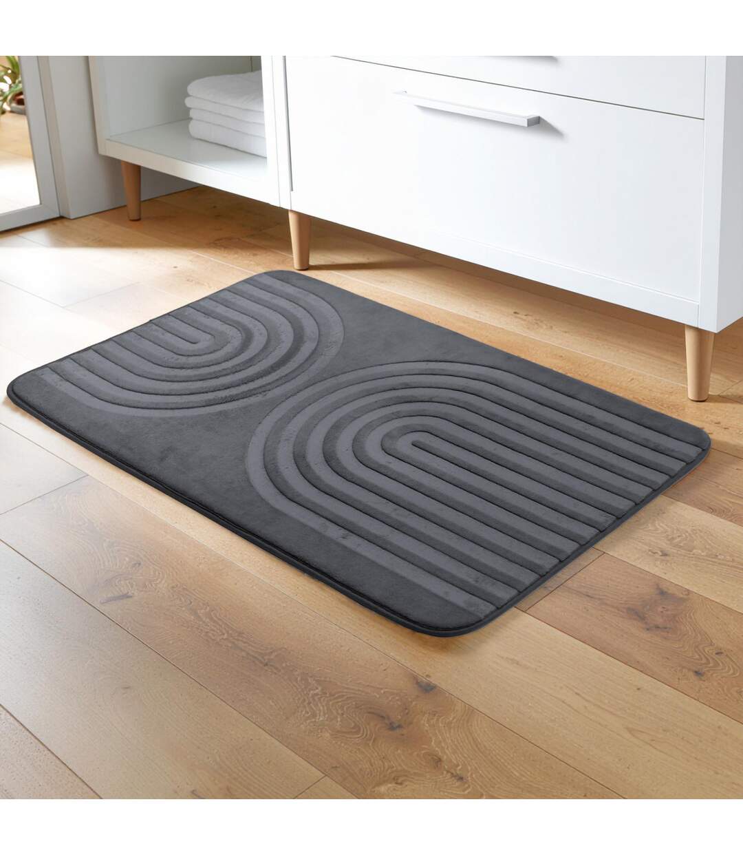 Tapis de Bain Microfibre Allure 45x75cm Anthracite-5