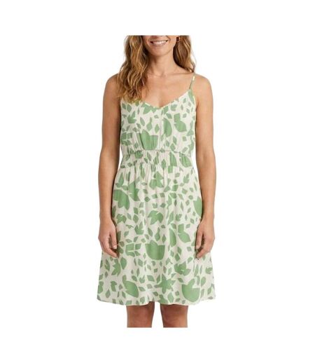 Robe beige/verte femme only selina