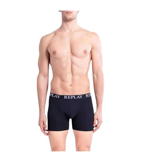Boxers Motif/style Logo Homme Noir Replay