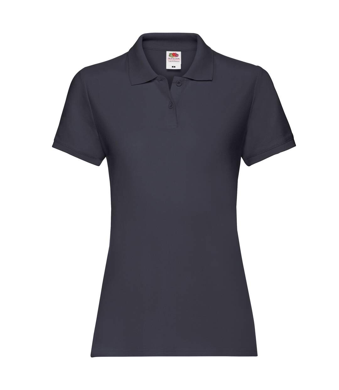 Womens/ladies Premium Polo Shirt Deep Navy Fruit Of The Loom-1