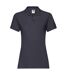 Womens/ladies Premium Polo Shirt Deep Navy Fruit Of The Loom-1