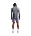 Mens Miler Dri-fit Quarter Zip Running Top Smoke Grey Nike-2
