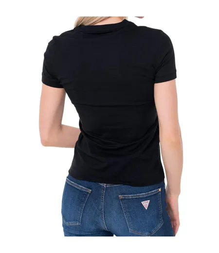 T-shirt Femme Noir Guess