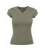 T-shirt Basic Femme Olive Build Your Brand-1