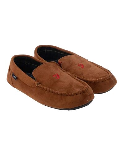 Chaussons mocassins nicken homme brun clair Farah
