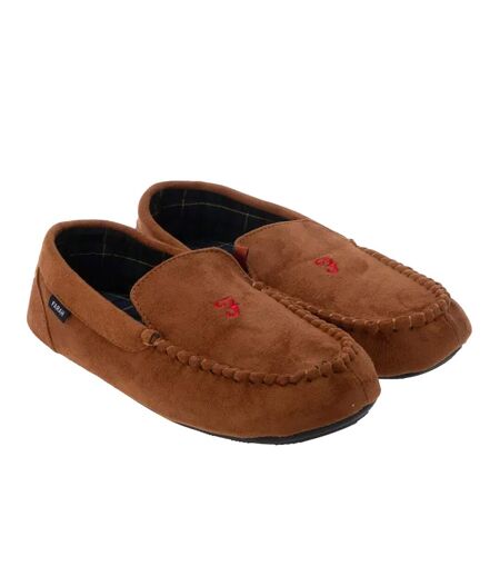 Chaussons mocassins nicken homme brun clair Farah
