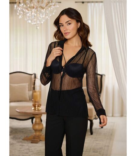 Chemise transparente manches longues Nightscape Lisca