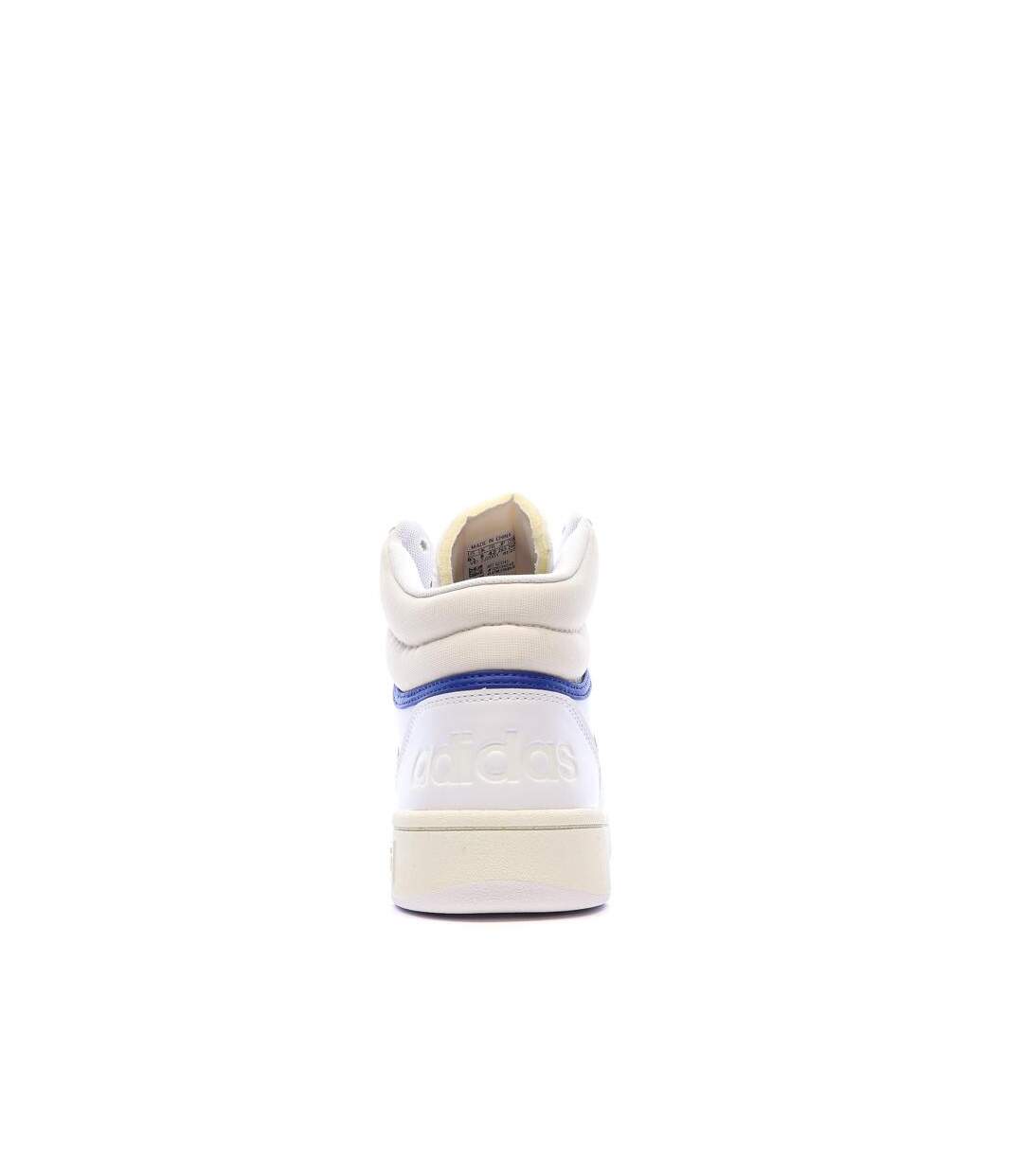 Baskets blanches/grises/bleu homme adidas hoops-3
