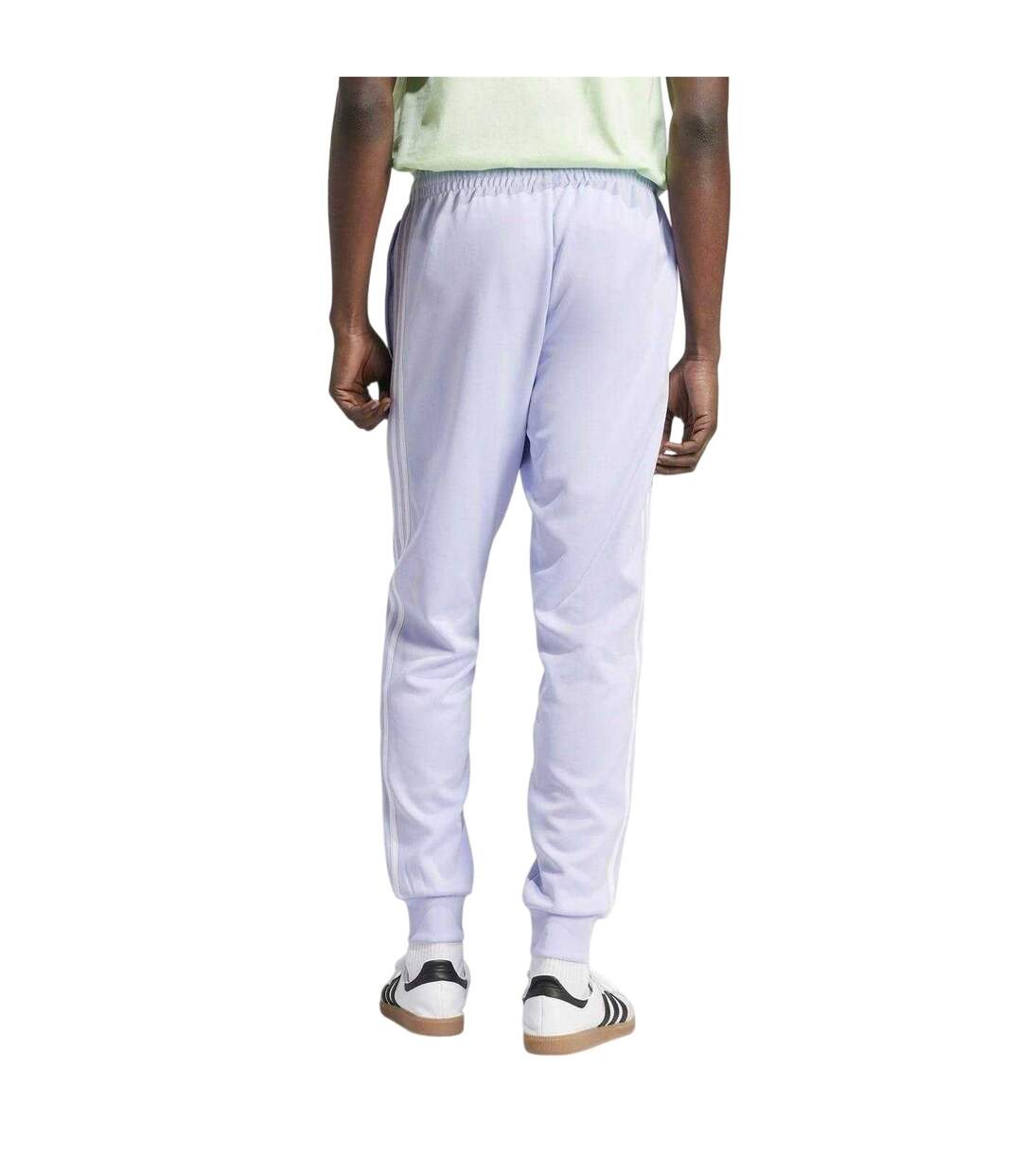 Mens Originals 3 Stripes Jogging Bottoms Purple Adidas-3