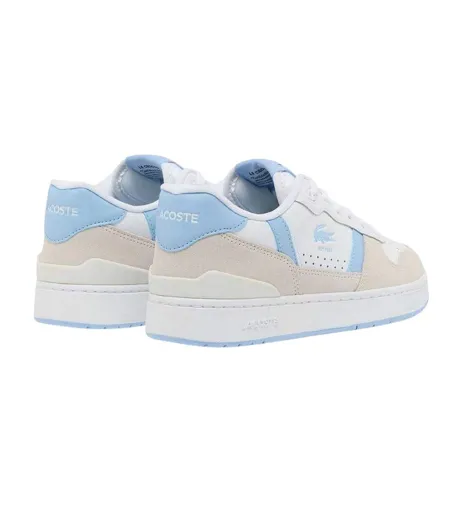 Baskets T-clip Set Femme Blanc Bleu Lacoste