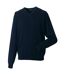 Russell Collection Mens V-Neck Knitted Pullover Sweatshirt (French Navy) - UTBC1012