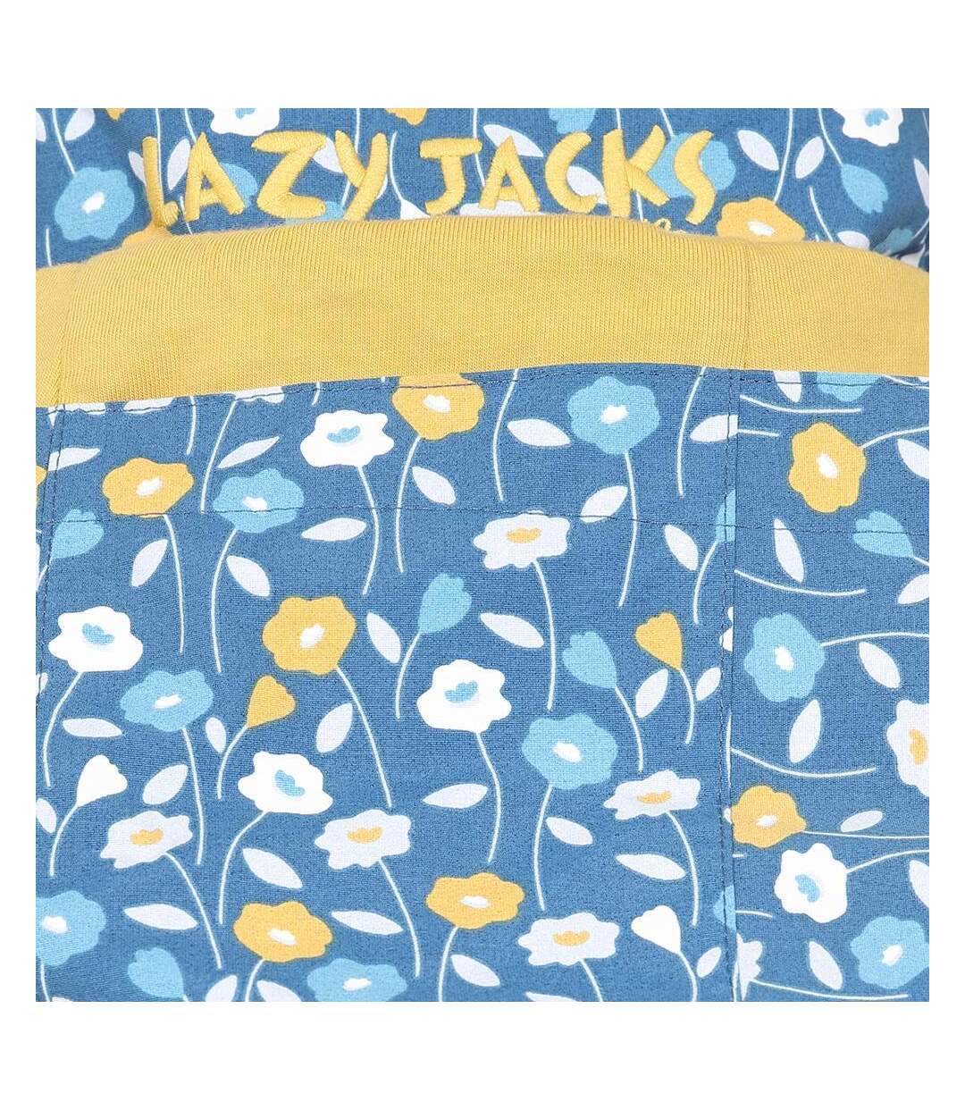 Veste Imperméable Motif/style Marguerite Femme Bleu Sarcelle Lazy Jacks-4