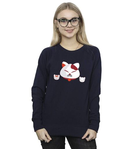 Disney Sweat Big Hero 6 Baymax Kitten Heads - Femme/Femme (Bleu marine) - UTBI11694
