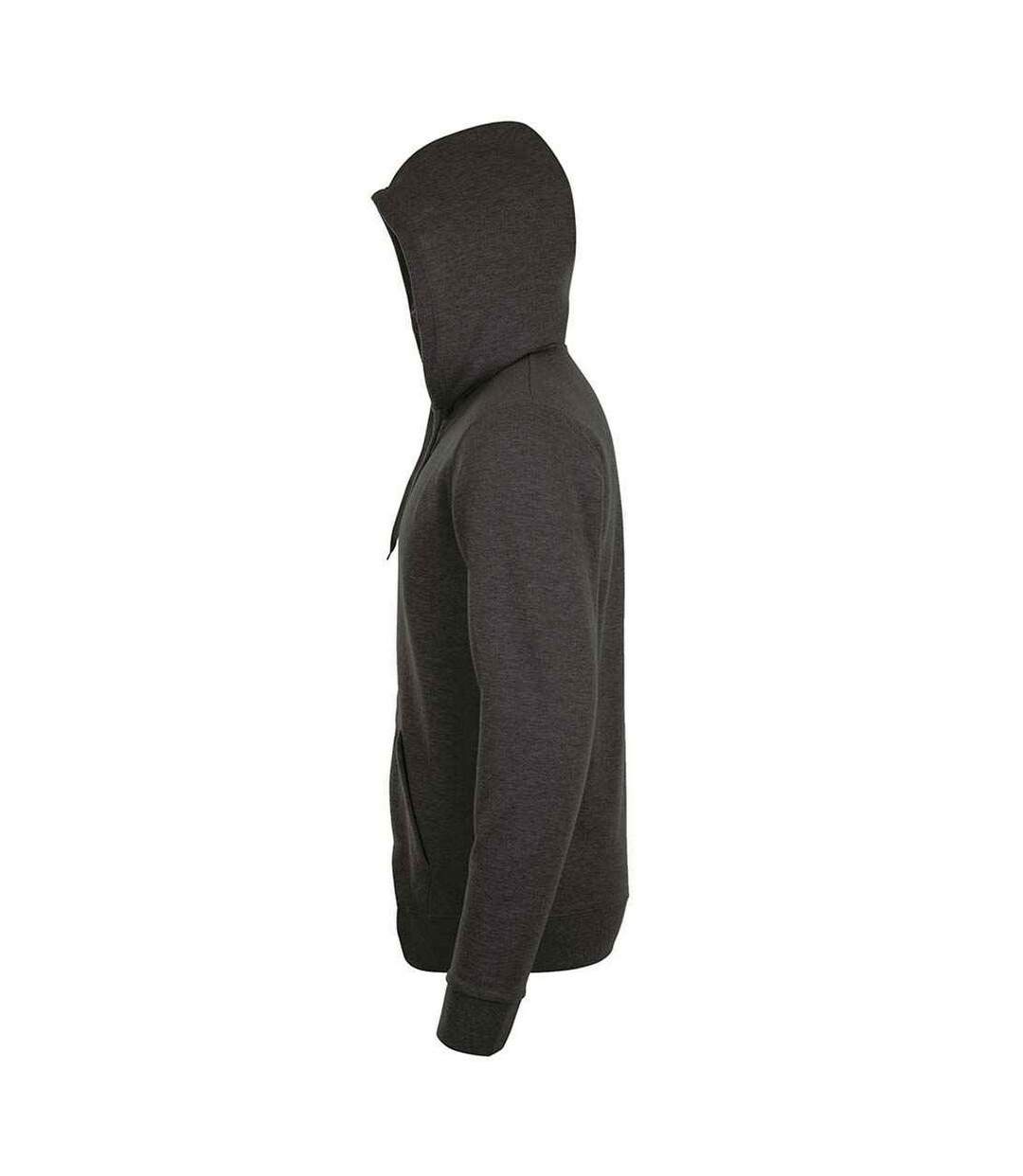 Unisex Adult Stone Hoodie Charcoal Melange SOLS-3