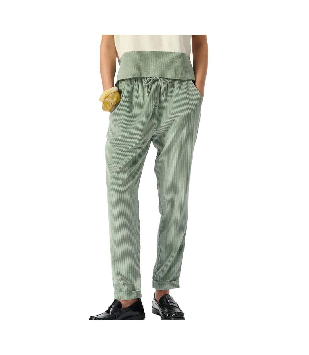 Pantalon Velours Vert Femme Teddy Smith 30116952D - L-1