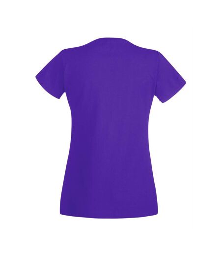 Fruit Of The Loom Ladies/Womens Lady-Fit Valueweight Short Sleeve T-Shirt (Purple) - UTBC1354