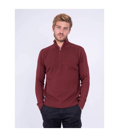 Pull col montant zippé pur coton LOTANOL