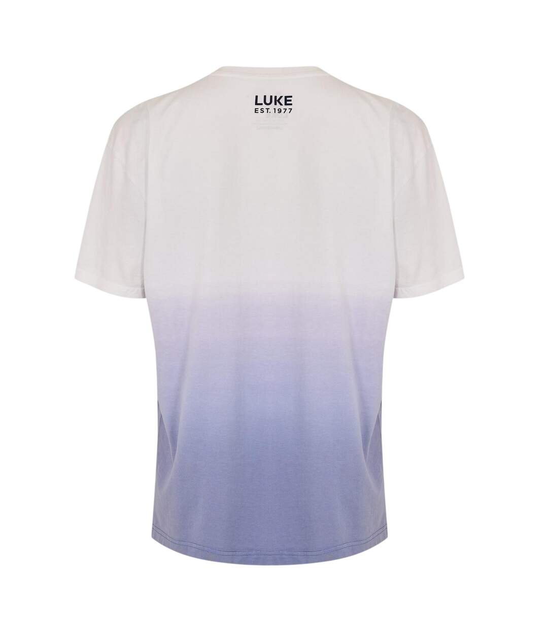 T-shirt Manches Courtes Motif/style Ombré Homme Bleu Marine Luke-2