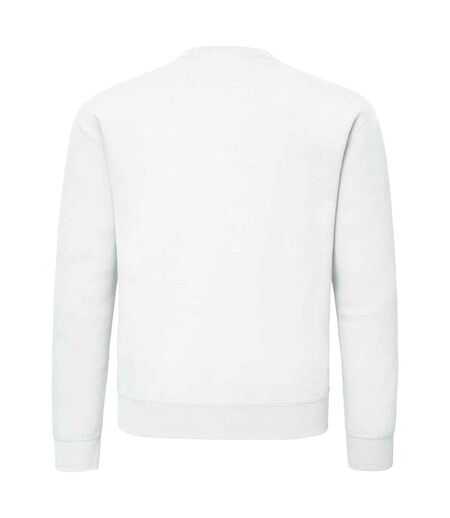 Mens supercotton plain sweatshirt white Fruit of the Loom