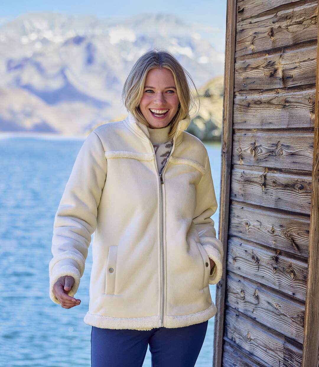La Veste Suédine Fourrée Sherpa-4