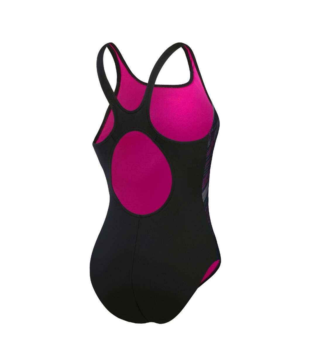 Maillot de bain 1 pièce hyperboom placement femme noir / rose Speedo-2