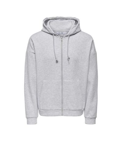 Sweat zippé gris homme only & sons chase - l