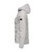 Womens/ladies Oak Harbor Hooded Jacket Silver Cutter & Buck-3