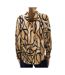 Chemisier noir/marron à motifs femme vero moda martha - s-2