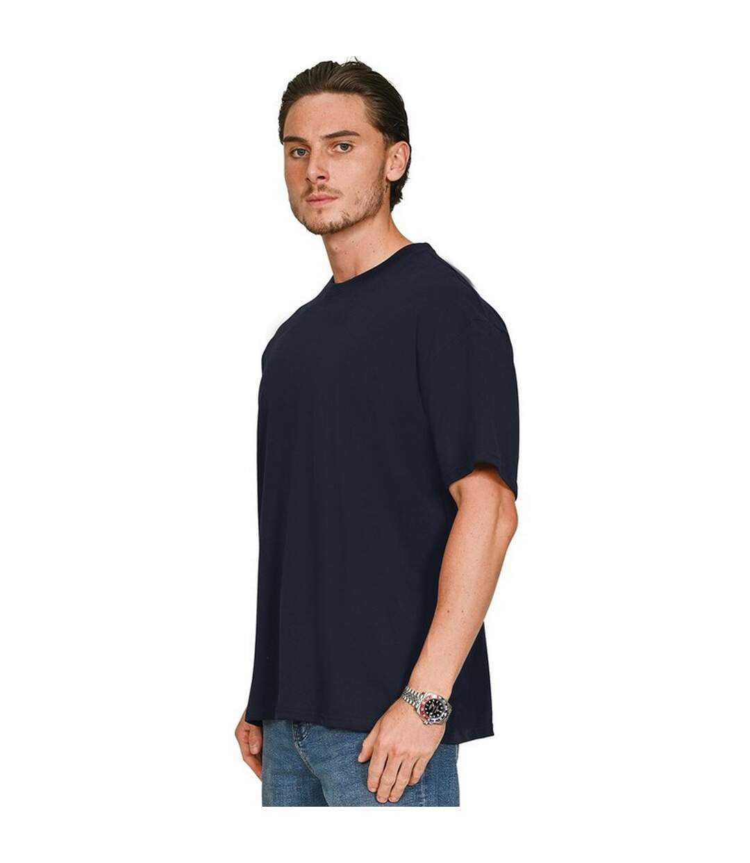 T-shirt Adulte Bleu Marine Casual Classics-3
