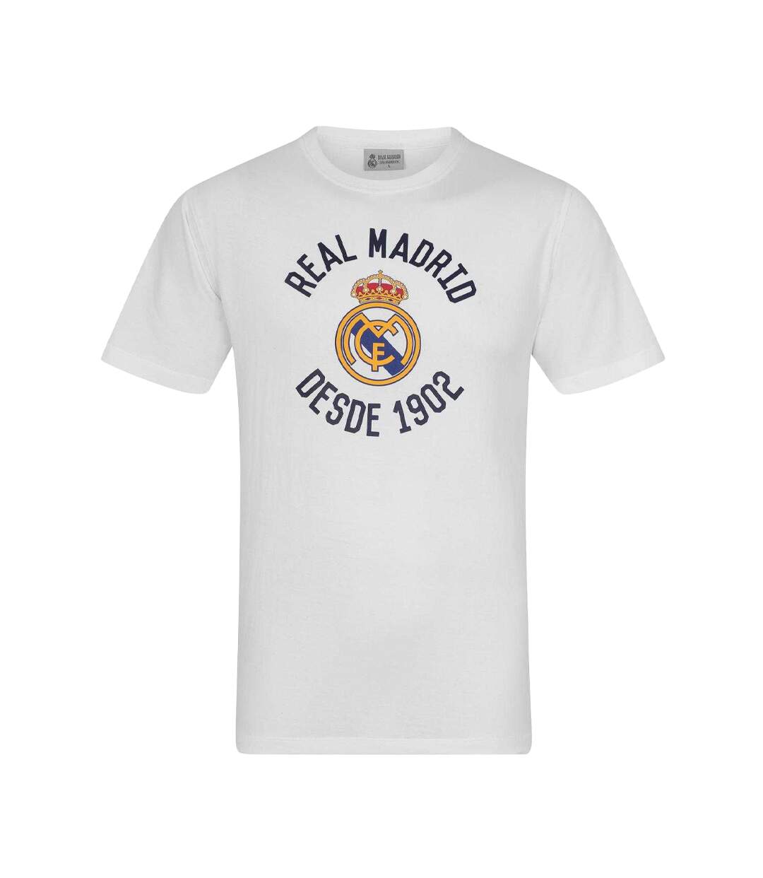 T-shirt Motif/style Graphique Homme Blanc Real Madrid CF-1